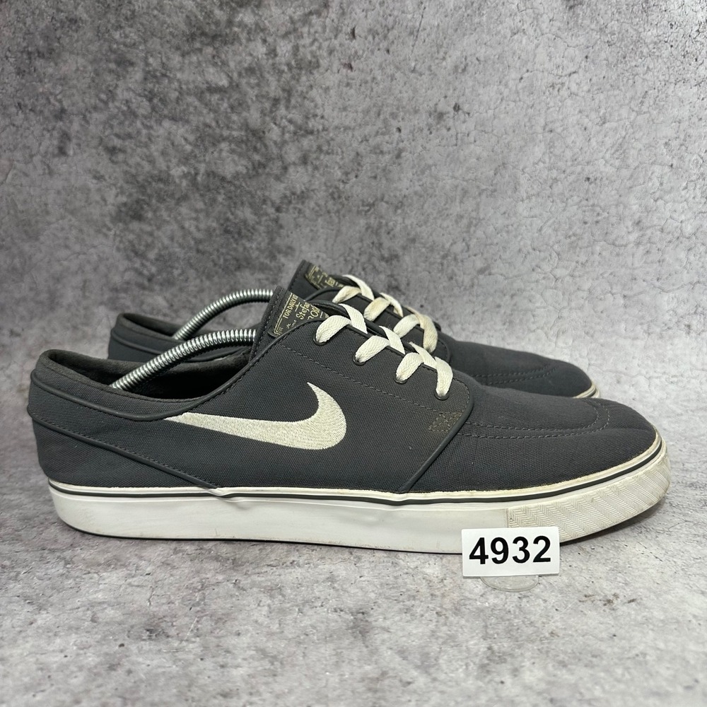 Nike SB Zoom Stefan Janoski Mens Size 13 Dark Grey Canvas Skate Shoes 615957-027